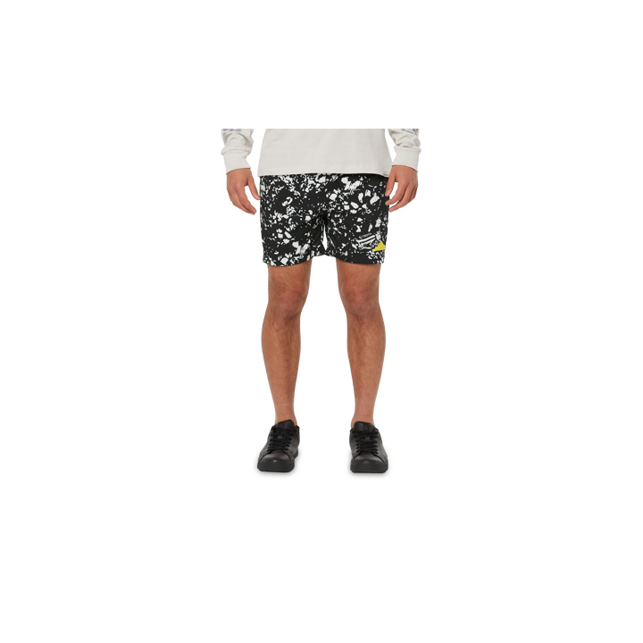 Caterpillar Men's Foundation Swim Trunk Shorts Black/White CAT-39174